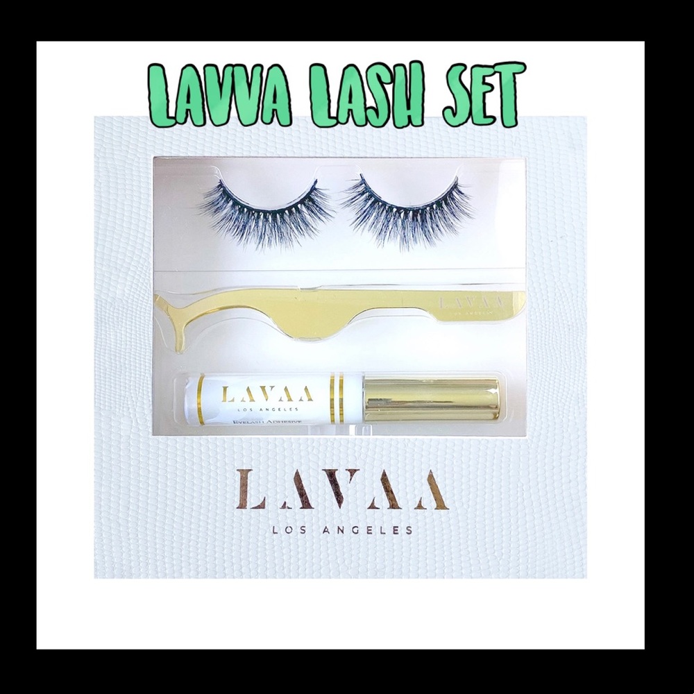 💙NWT💙LAVVA "Flirty Lash Set” mink lashes & glue